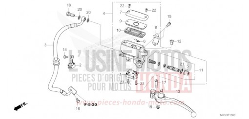 REAR BRAKE MASTER CYLINDER NSS750R de 2024